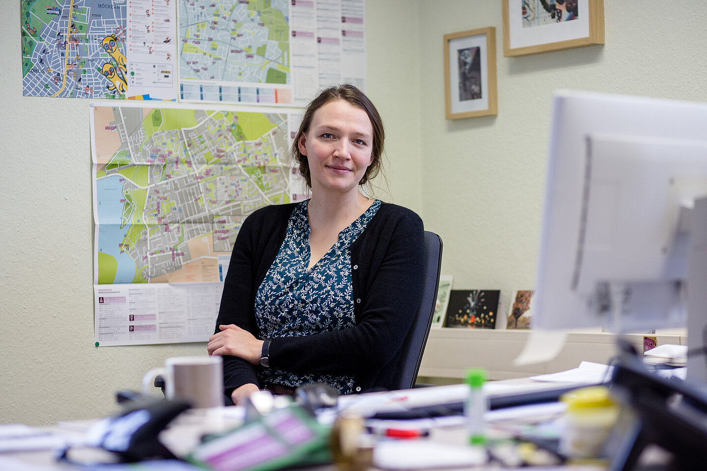 Ulrike Leistner in ihrem Büro